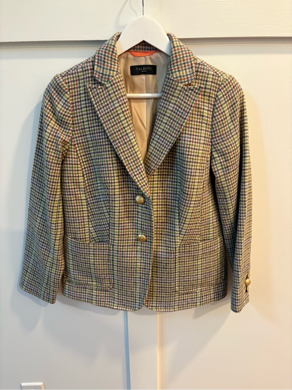 Talbots Wool Suit Jacket with gold hardware